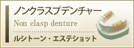 ノンクラスプデンチャー Non clasp denture ルシトーン・エステショット